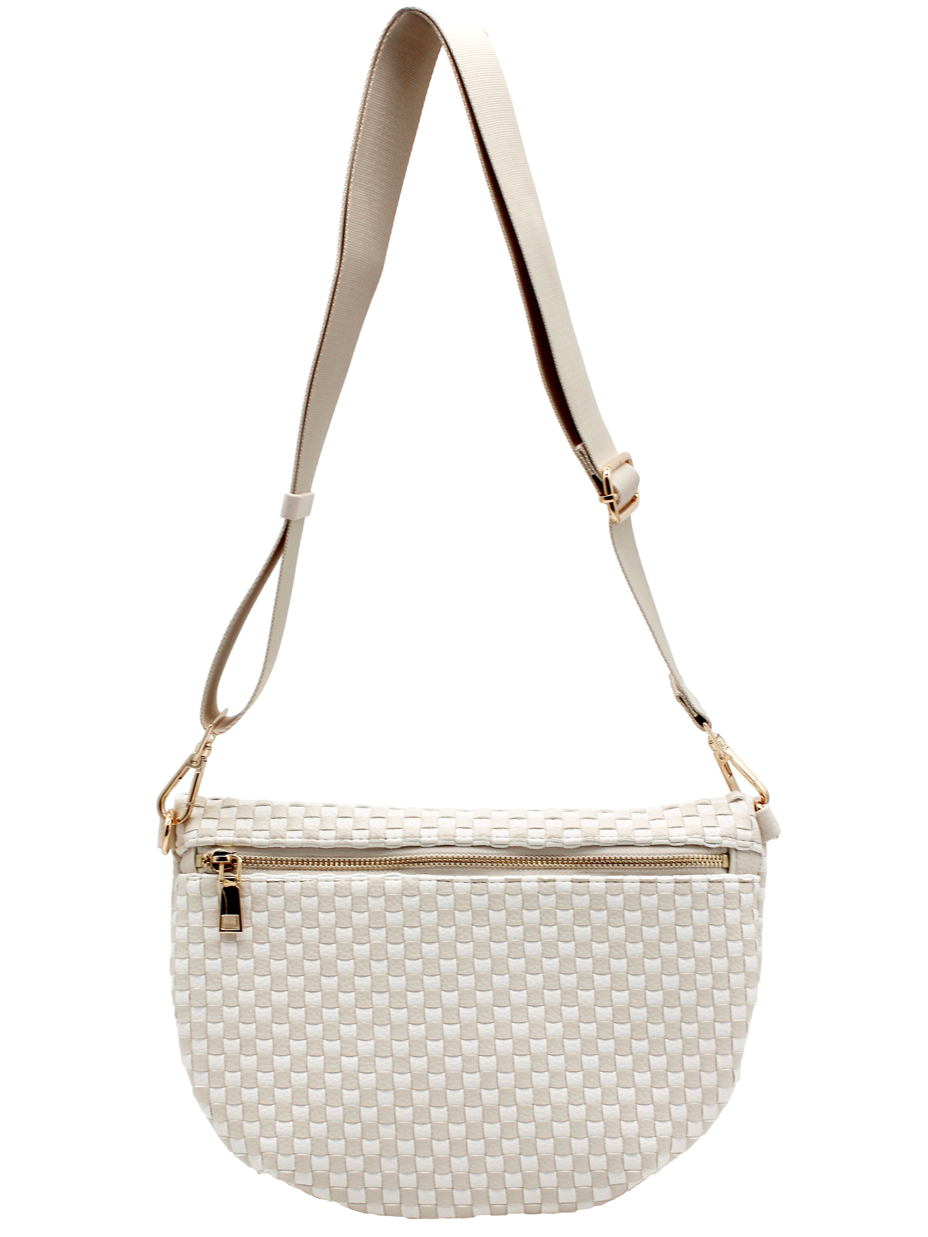 Checkered PU Crossbody Bag - Charming Charlie
