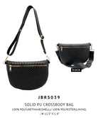 Solid PU Crossbody Bag - Charming Charlie