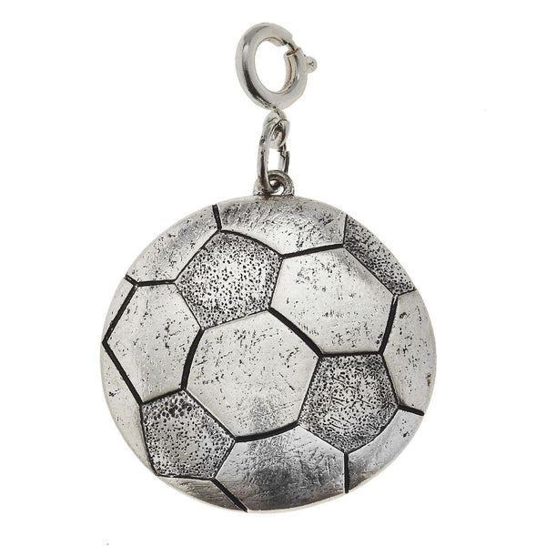 Antique Silver Soccer Ball Charm – Charming Charlie