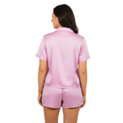 Graceful Pink Satin Pajama Short Set - Charming Charlie