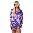 I Smell Children Satin Pajama Long Sleeve Short Set - Charming Charlie