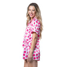 Sweet Smiles Satin Pajama Short Set - Charming Charlie