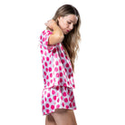 Sweet Smiles Satin Pajama Short Set - Charming Charlie