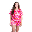 Love What You Do Satin Pajama Short Set S