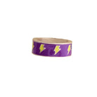 Kids Purple Enamel Ring Lightning Bolts Ring
