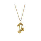18K Gold Plated Gold Cherries Necklace