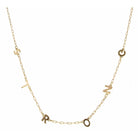 16" Gold "Strong" Letter Station, Gold Chain Necklace, 3" Ext