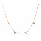 16" Faceted Pink Love Necklace, 3" Ext