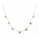 16" Faceted Champagne Blessed Necklace, 3" Ext