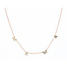 16" Faceted Pink Mama Necklace, 3" Ext