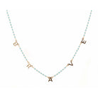 16" Faceted Mint Brave Necklace, 3" Ext
