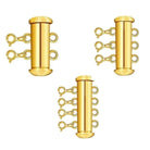 Gold Layered Necklace Clasps, No Display Package