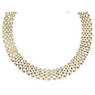 16" Gold Thick Watchband Chain Necklace, 3" Ext
