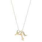 16" Gold Cow Skull with Flower Accents, Gold "howdy", Gold Cowgirl Boot Necklace, 3" Ext