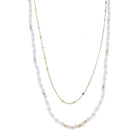 Gold 2 Layer Flat Handmade Chain Necklace
