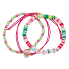Kids Jolly Santa Bracelet - Colorful Beaded - Charming Charlie