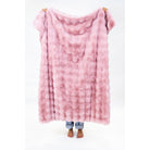 Pink Faux Fur Throw Blanket