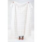 Cream Faux Fur Throw Blanket