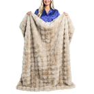 Tan Faux Fur Throw Blanket - Charming Charlie