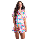 Gingham Pajama Short Set Assortment, No Display Package