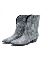 Jersey Metallic Boot in Blue - Charming Charlie