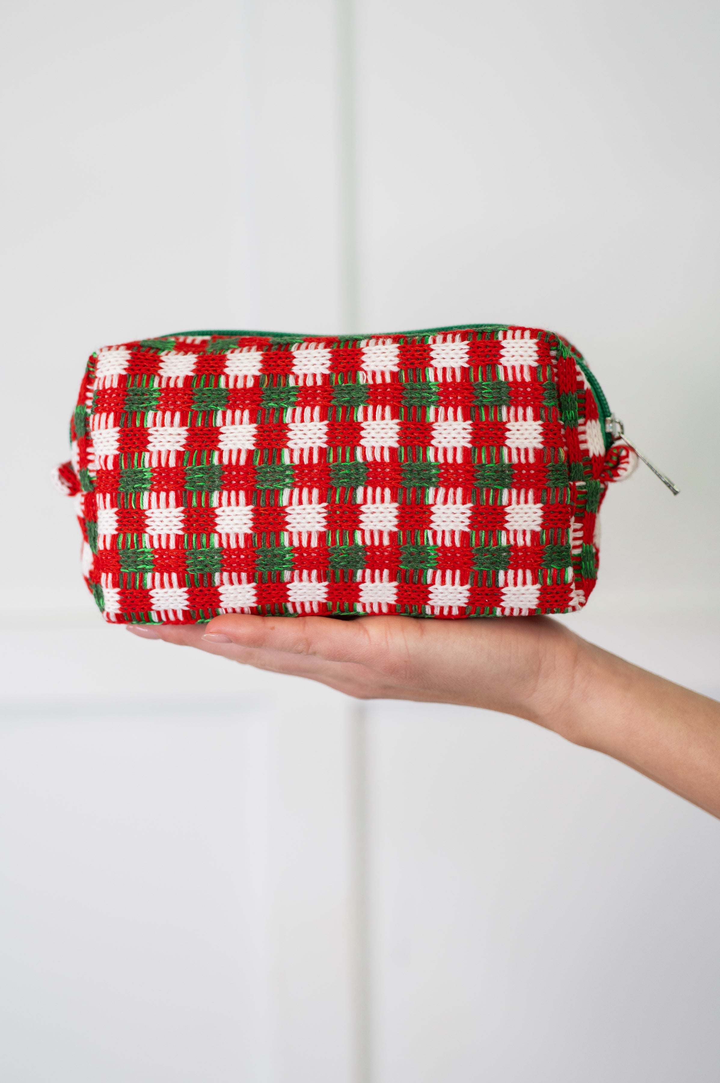 Jolly Holiday Textured Woven Zip Bag - Charming Charlie