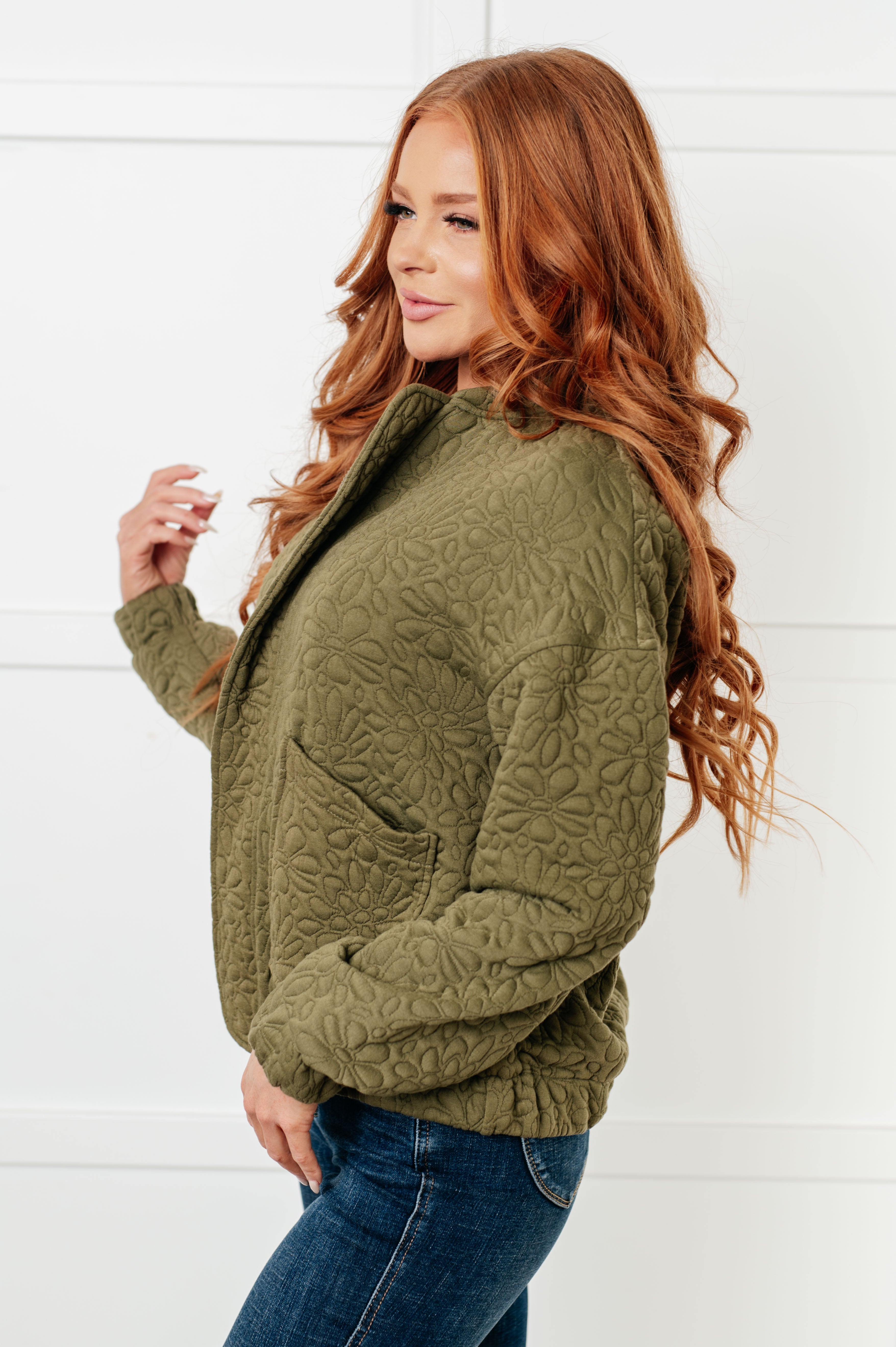 Jungle Explorer Quilted Zip Up Jacket - Charming Charlie