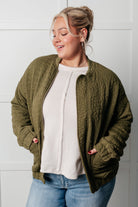 Jungle Explorer Quilted Zip Up Jacket - Charming Charlie