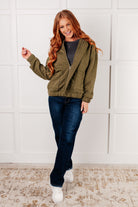 Jungle Explorer Quilted Zip Up Jacket - Charming Charlie
