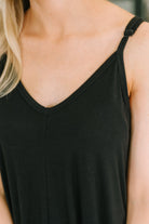 Just Getting Started Spaghetti Strap Maxi Dress in Black - Charming Charlie