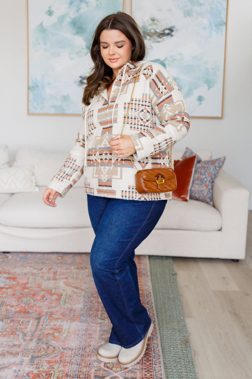 Just Going For It Aztec Hoodie - Charming Charlie