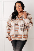 Just Going For It Aztec Hoodie - Charming Charlie
