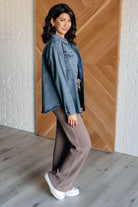 Just In Case Mineral Wash Shacket - Charming Charlie