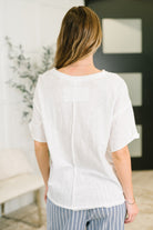 Just Like That Relaxed Heather Tee in Ivory - Charming Charlie