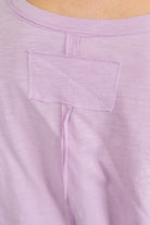 Just Like That Relaxed Heather Tee in Lilac - Charming Charlie