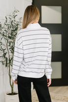 Just My Stripe Zipper Top - Charming Charlie