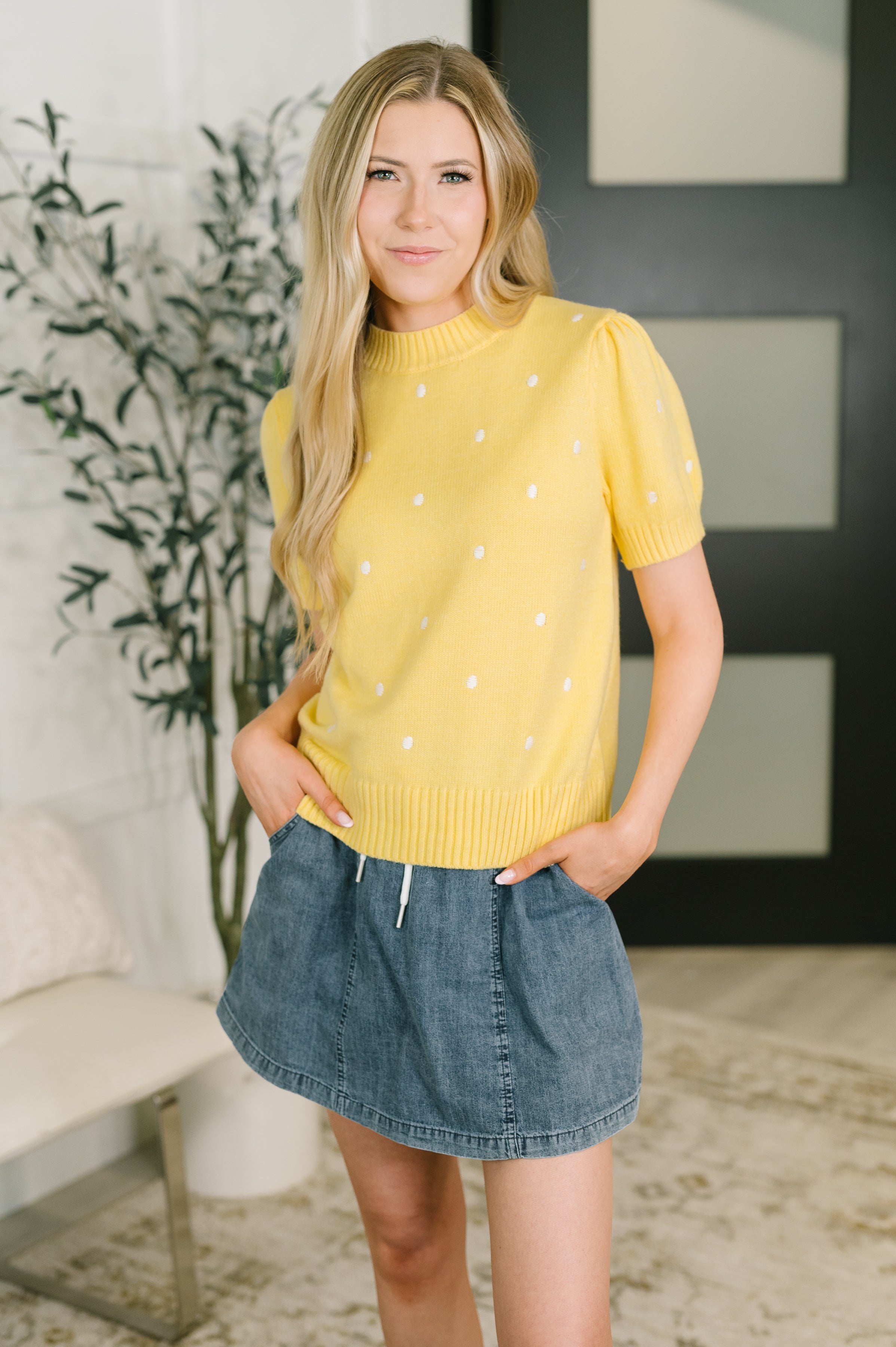 Just One More Look Sweater Knit Top - Charming Charlie
