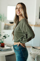 Just a Casual Crop Pullover - Charming Charlie