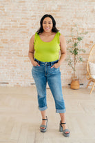 Just a Spritz Bodysuit in Lime - Charming Charlie