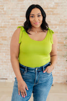Just a Spritz Bodysuit in Lime - Charming Charlie