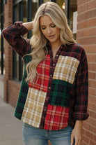 All the Plaids Button Up - Charming Charlie