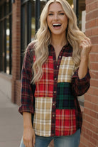 All the Plaids Button Up - Charming Charlie