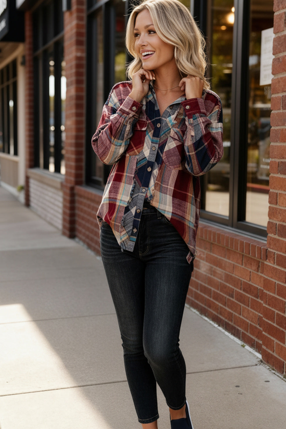 Rustic Remix Flannel Top - Charming Charlie