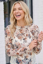 Bloom Into Beauty Floral Lace Top - Charming Charlie