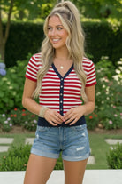 Stars and Stripes Forever Knit Top - Charming Charlie