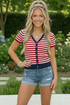 Stars and Stripes Forever Knit Top - Charming Charlie