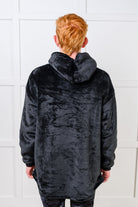 Kids Oversized Hoodie Blanket in Black - Charming Charlie