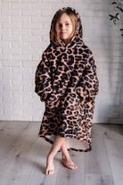 Kids Oversized Hoodie Blanket in Leopard - Charming Charlie