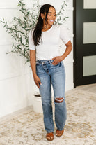 Knit Pick Basic Tee in Off White - Charming Charlie