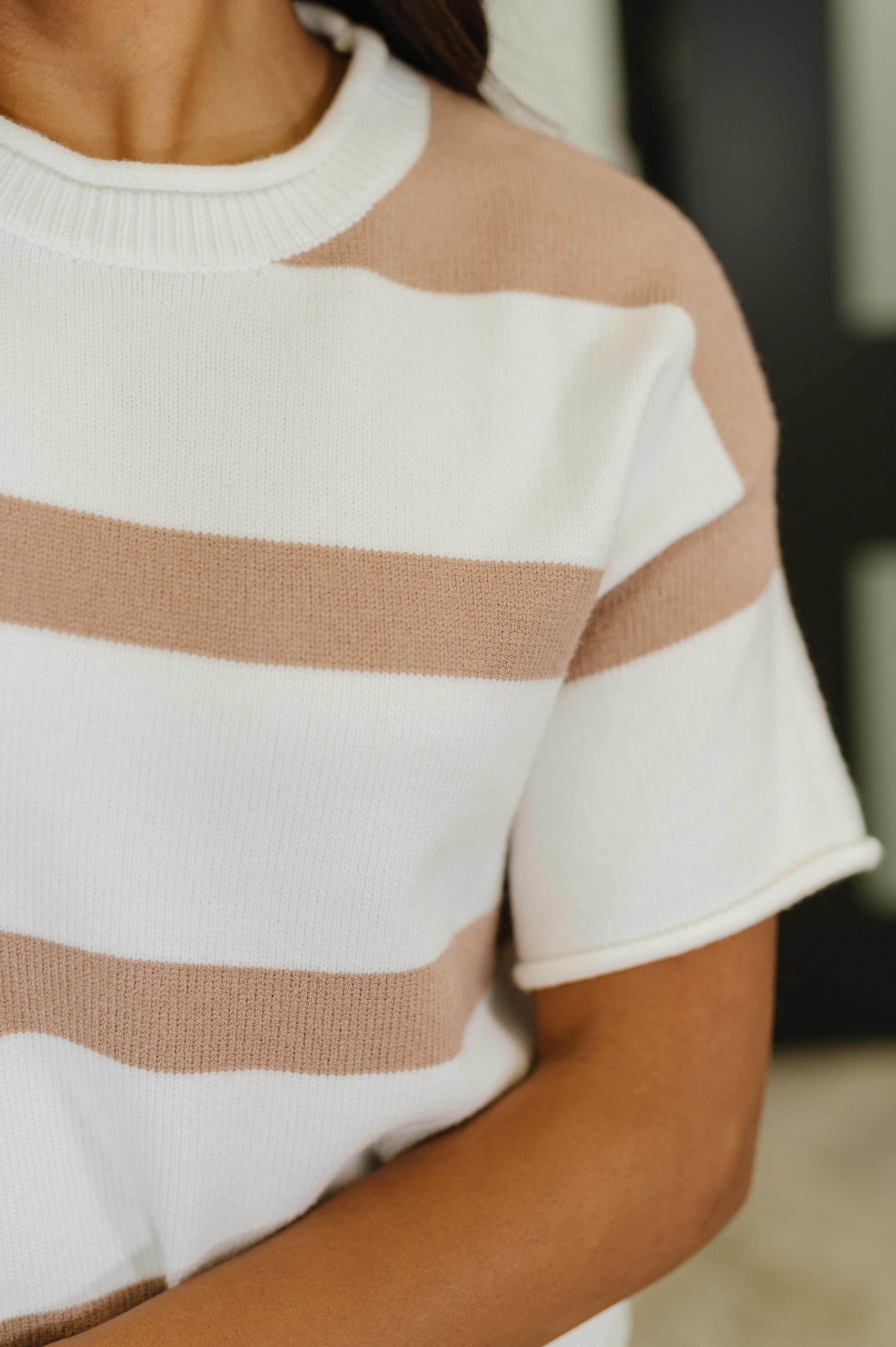 Knit & Known Drop Shoulder Sweater Knit Top - Charming Charlie